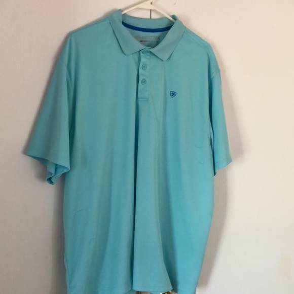Men’s collar Ariat heat series short sleeve spring collar shirt - Picture 11 of 17